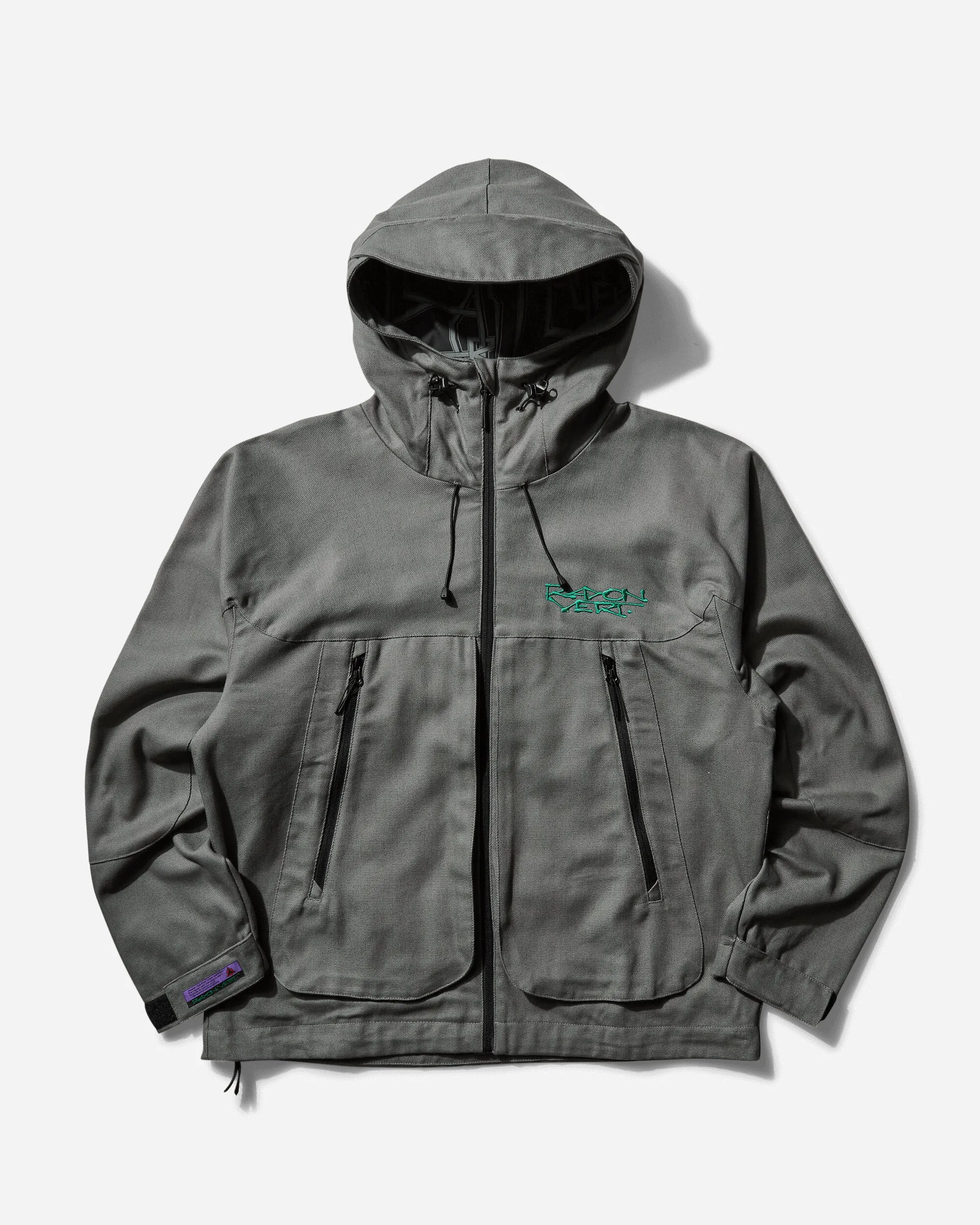 Men's Heavy Cotton Hood Zip Jacket Shield Grey