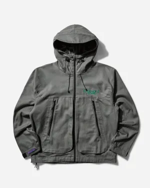 Men's Heavy Cotton Hood Zip Jacket Shield Grey