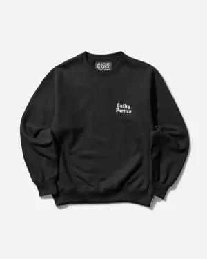 Men's Heavy Weight Crewneck Sweatshirt (Type-6) Black