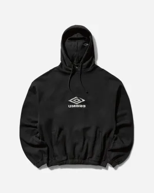 Men's Logo Masked Hoodie Washed Black