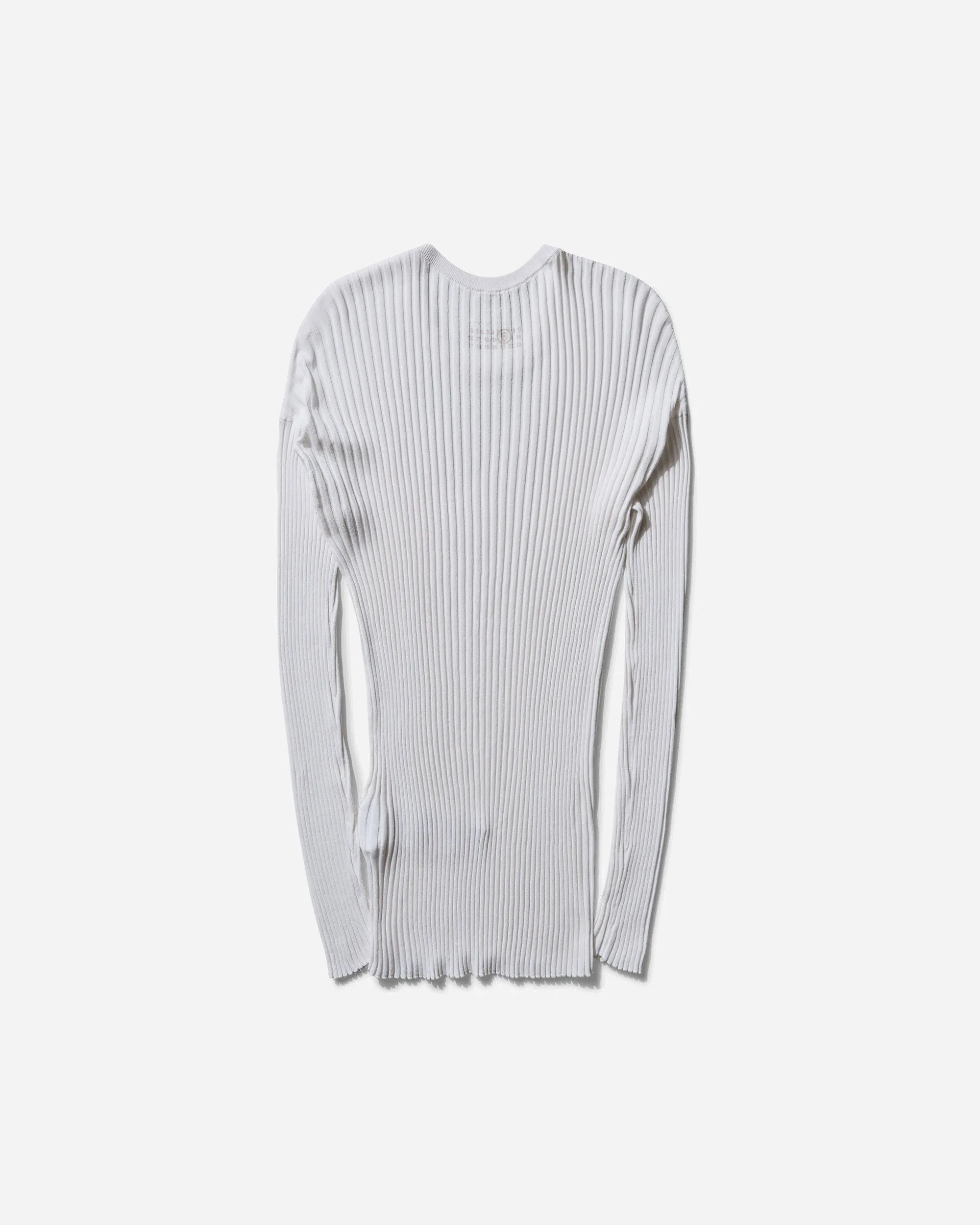 Men's Loose Rib Knit Sweater Off White