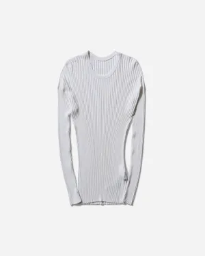 Men's Loose Rib Knit Sweater Off White