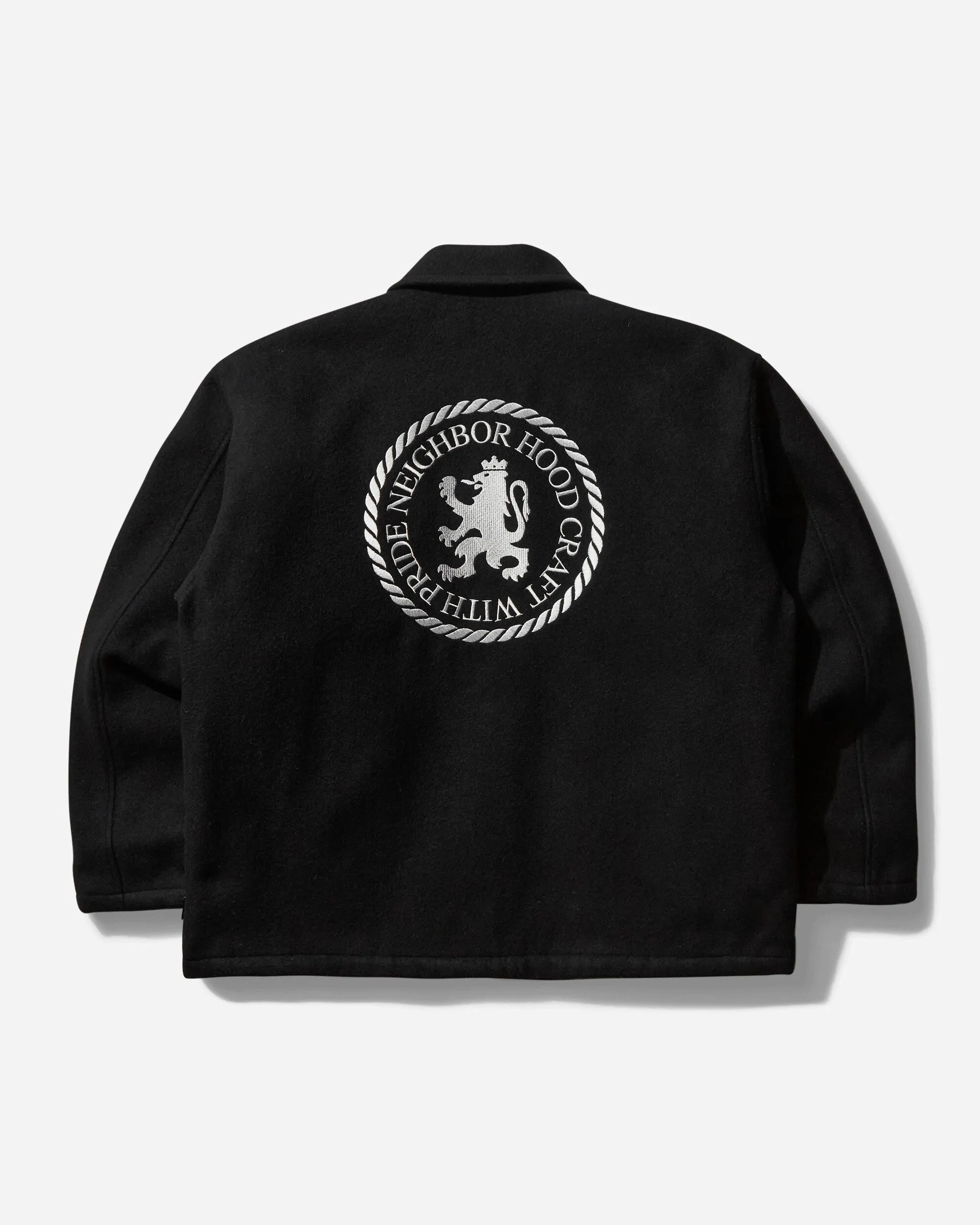 Men's Melton Zip Work Jacket Black