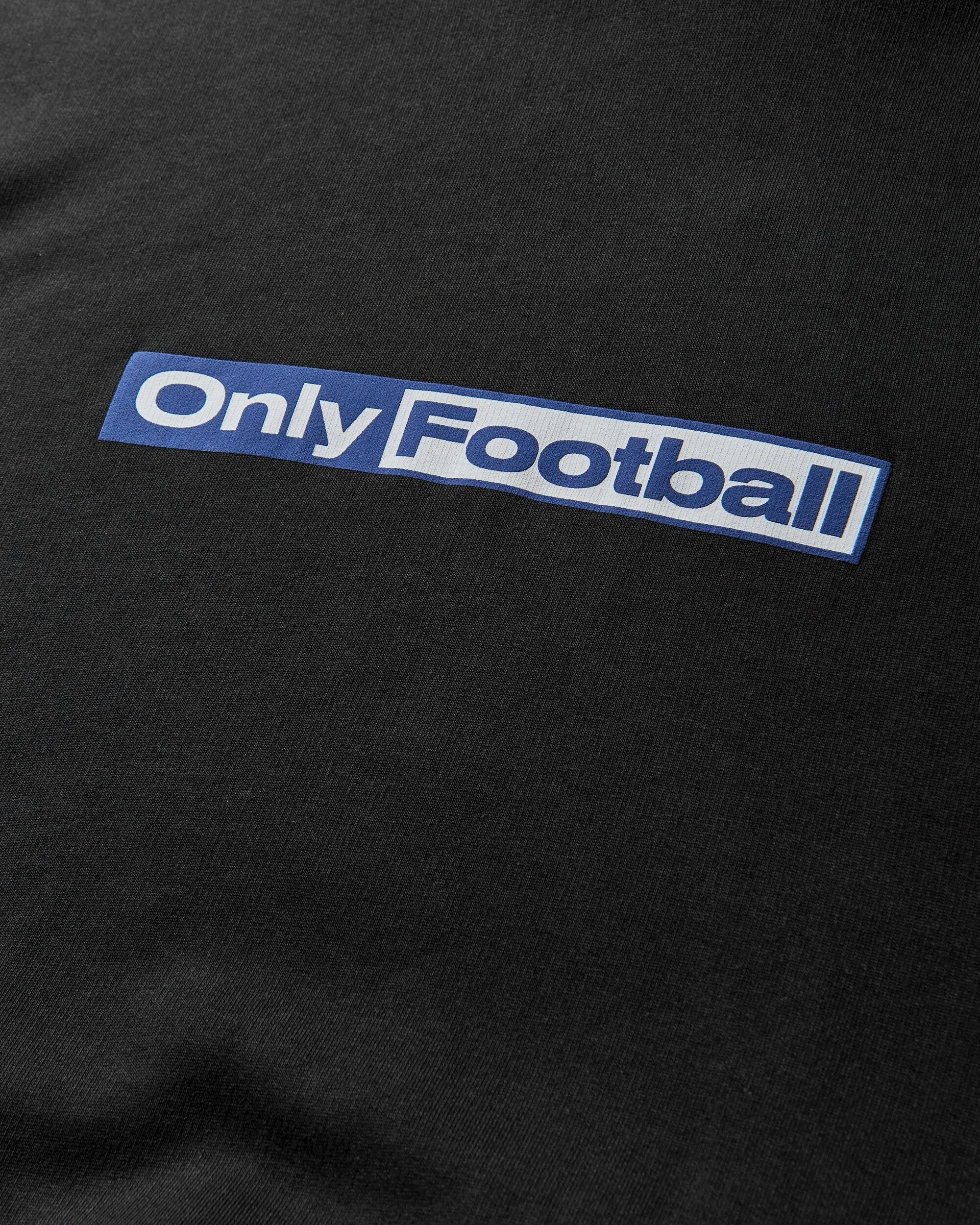 Men's Only Football Masked Hoodie Washed Black