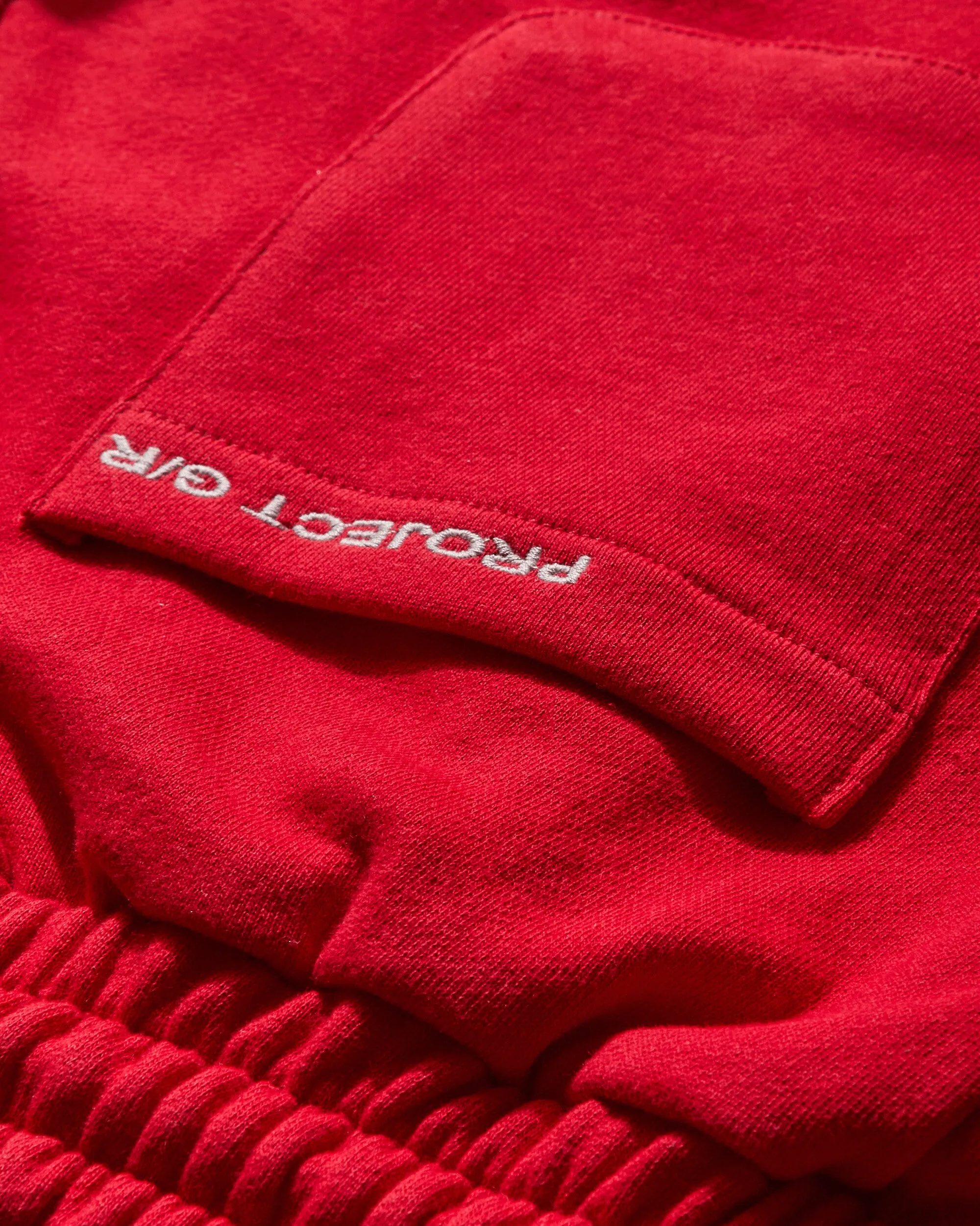Men's Reconstructed Hybrid Track Jacket Red