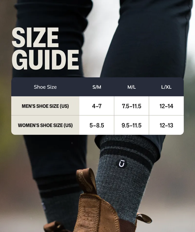 Merino Crew Socks Smoke