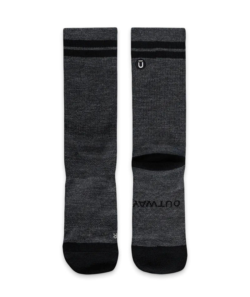 Merino Crew Socks Smoke