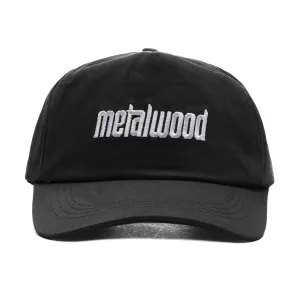 Metal Logo 5-Panel Hat - Black