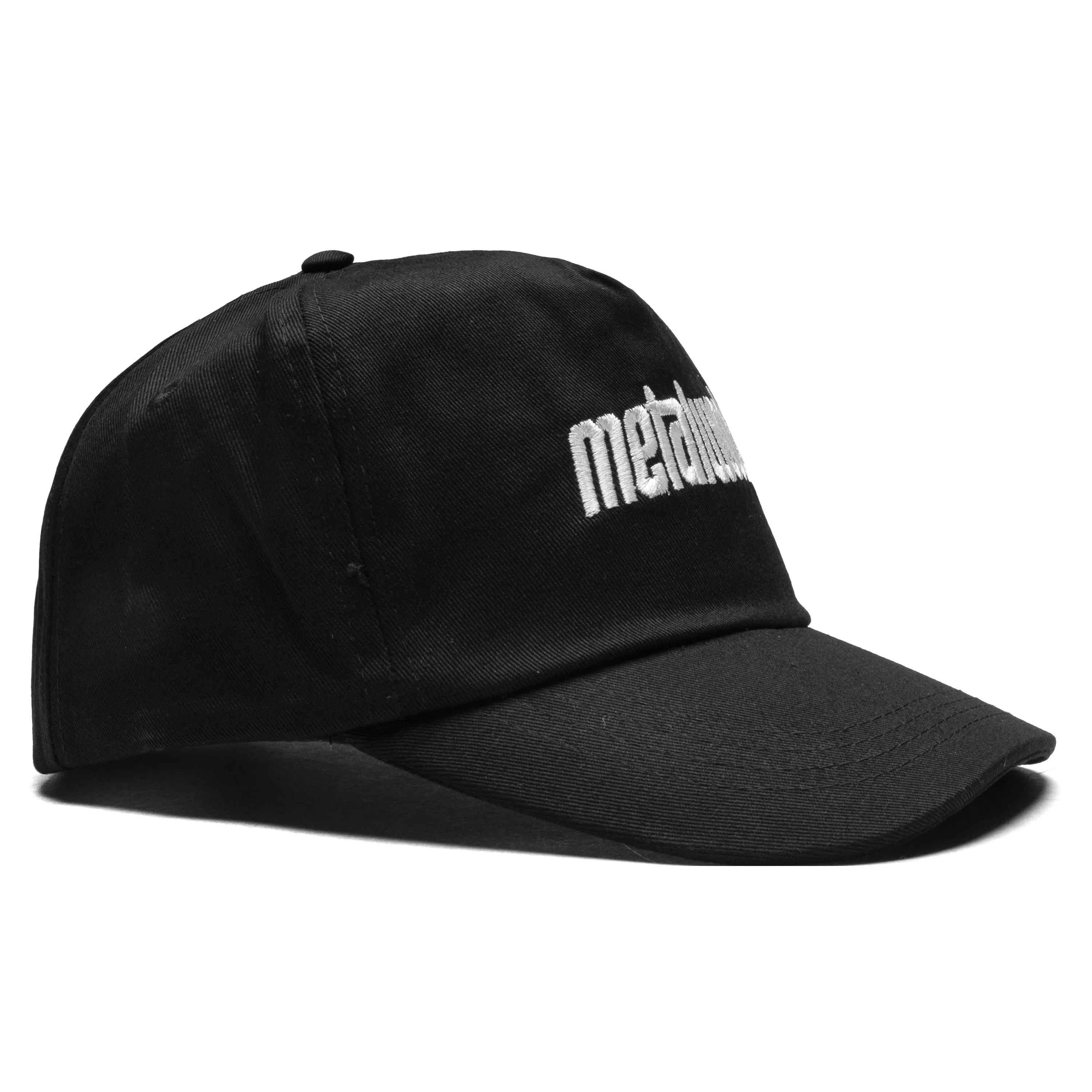 Metal Logo 5-Panel Hat - Black