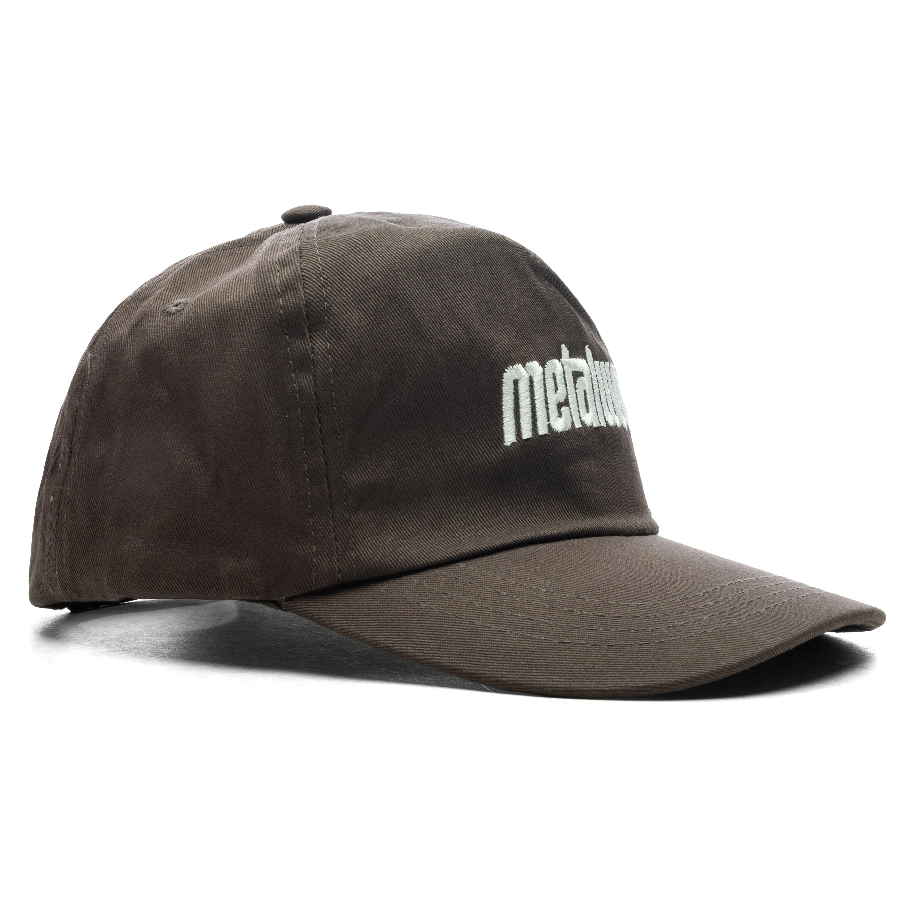 Metal Logo 5-Panel Hat - Brown