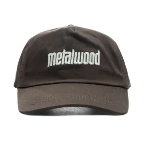 Metal Logo 5-Panel Hat - Brown