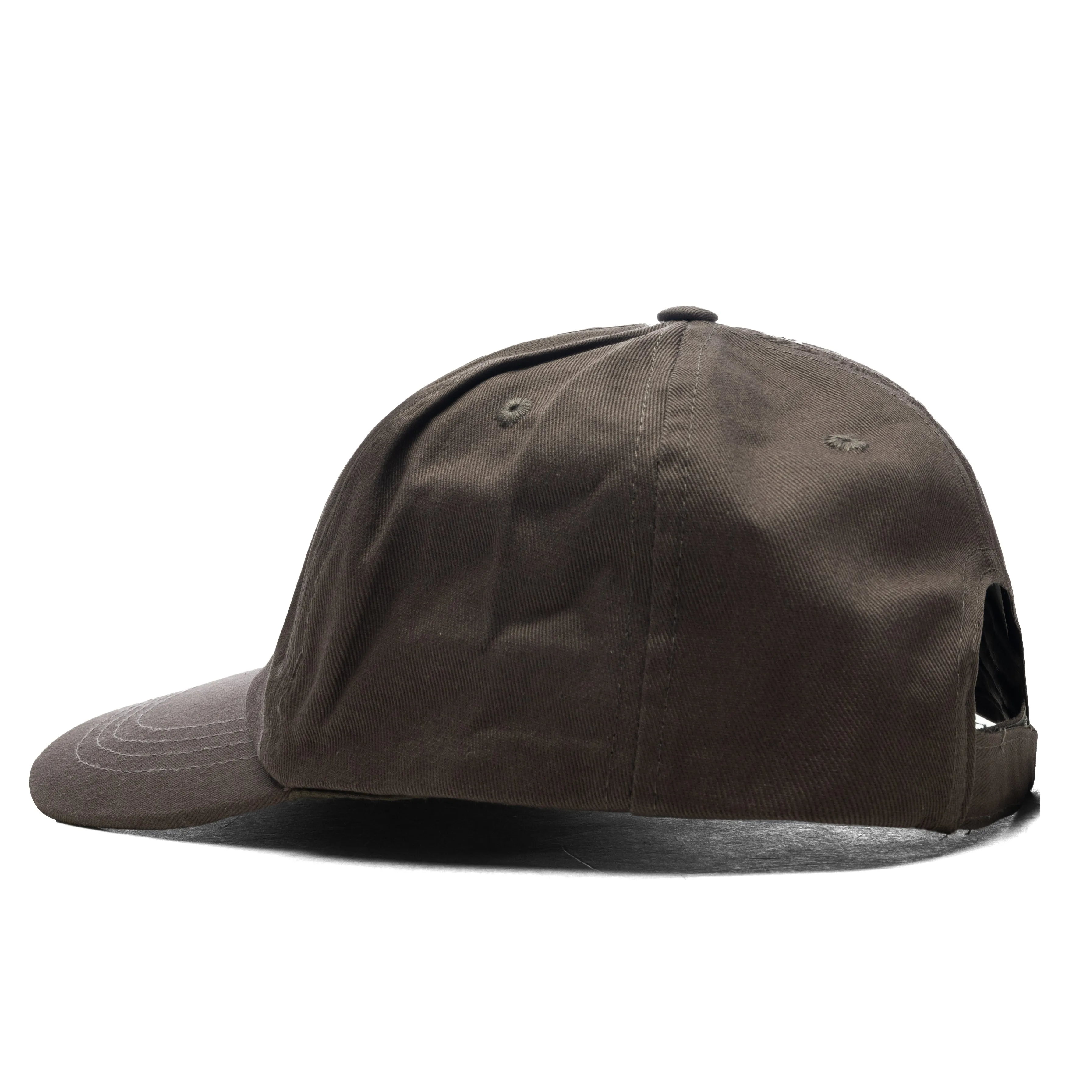 Metal Logo 5-Panel Hat - Brown