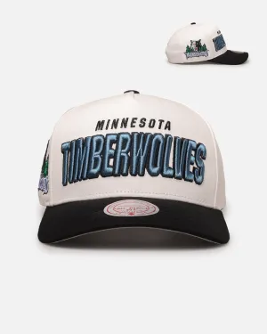 Mitchell & Ness Minnesota Timberwolves 'Draft Day' Pro Pinch Snapback White/Black
