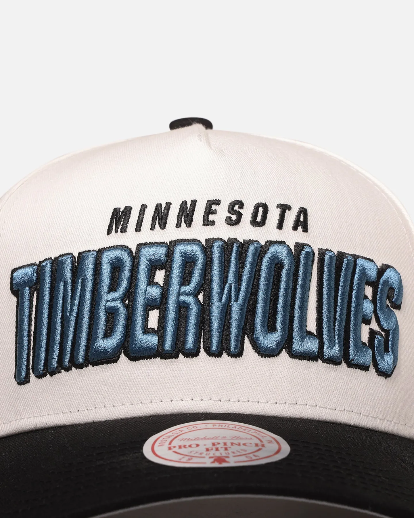 Mitchell & Ness Minnesota Timberwolves 'Draft Day' Pro Pinch Snapback White/Black