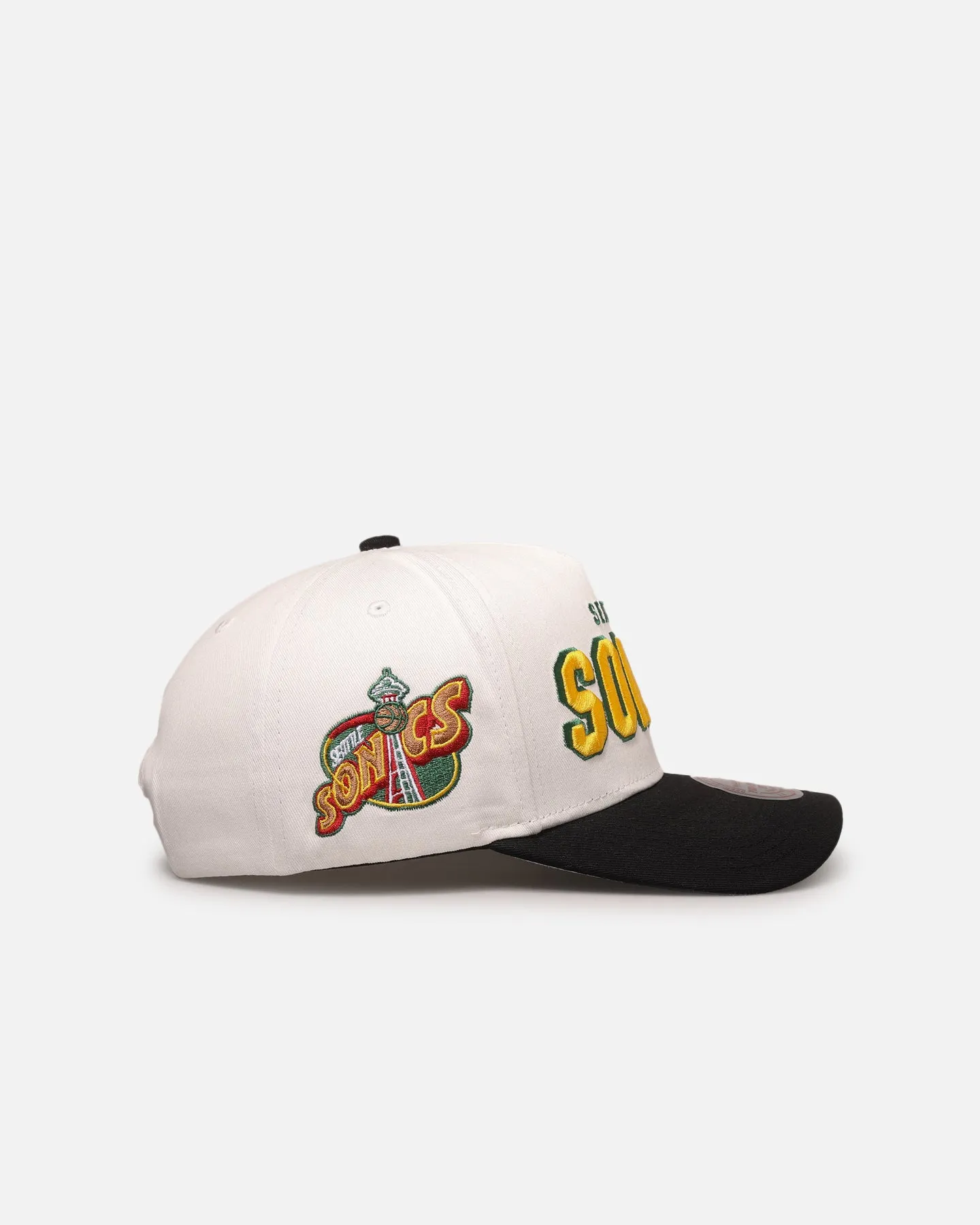 Mitchell & Ness Seattle SuperSonics 'Draft Day' Pro Pinch Snapback White/Black