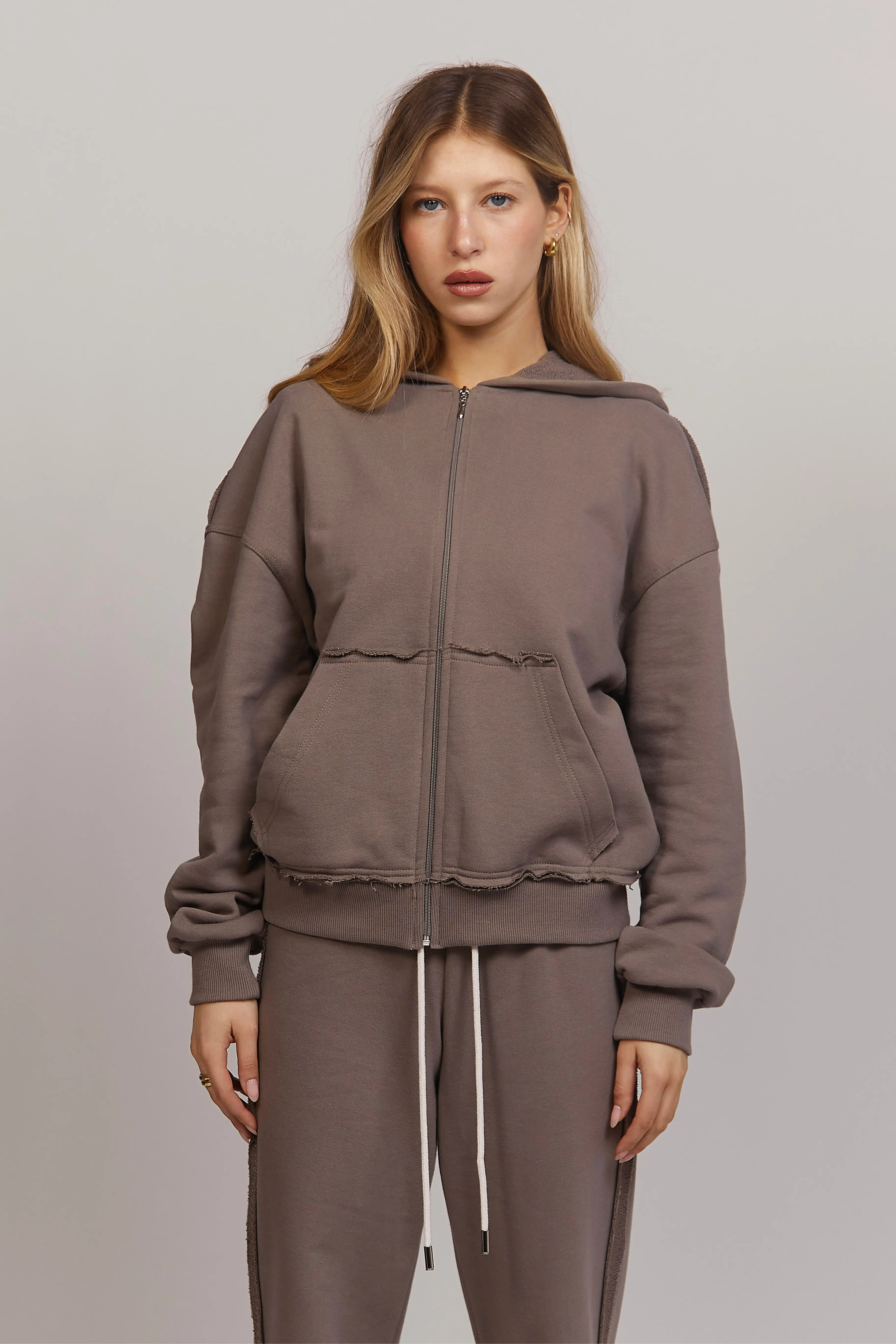 Mocca Latte Zip Up Hoodie