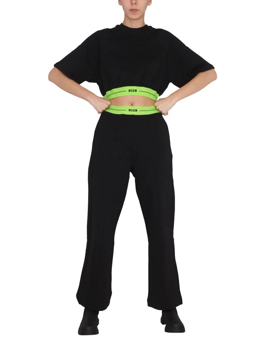 MSGM Logo Waistband Track Pants