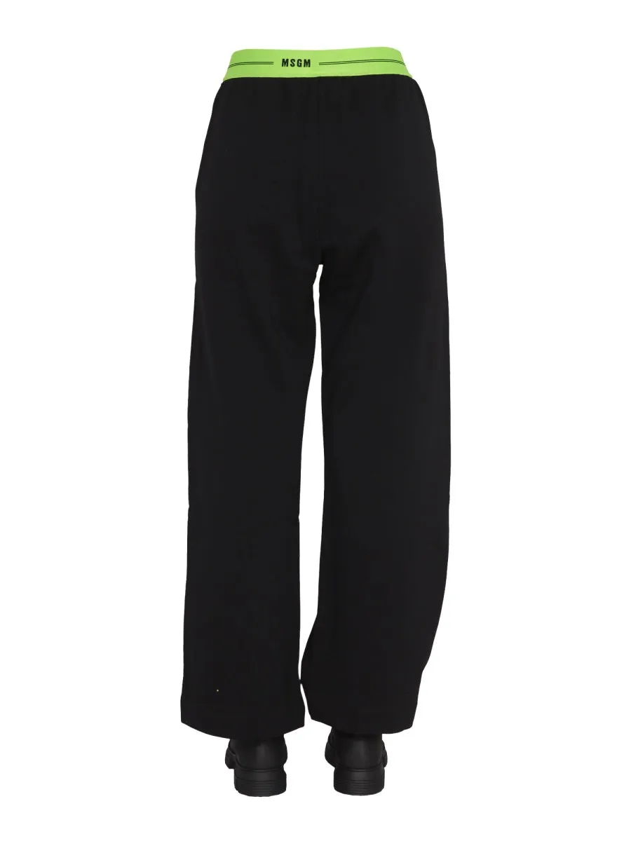 MSGM Logo Waistband Track Pants