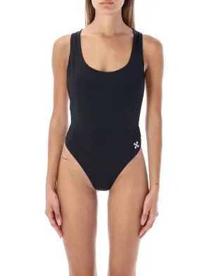 Off-White Logo Detailed Stretch Sleeveless Swimsuit
