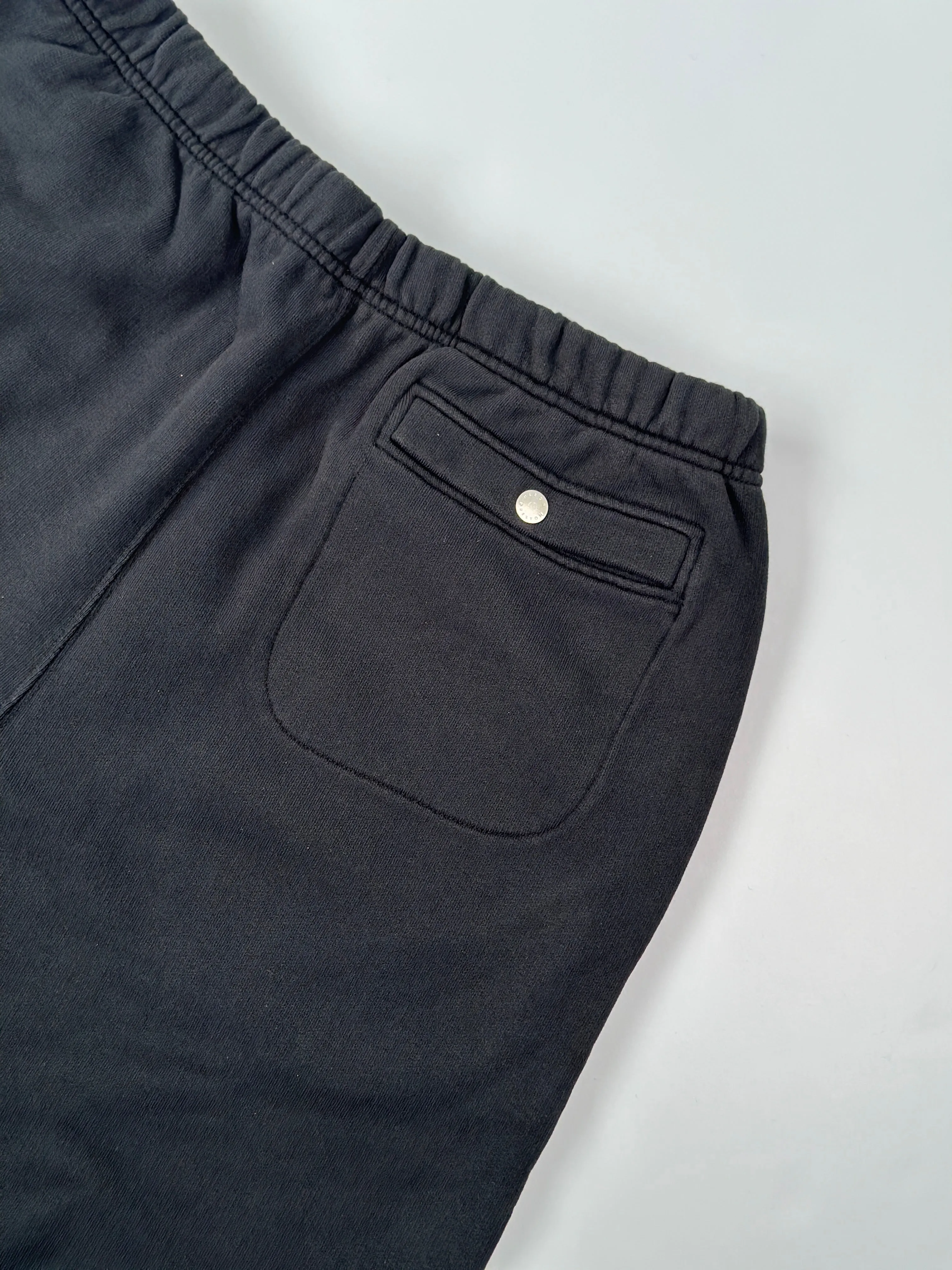 Pantaloncini Logo Patch In Cotone Nero
