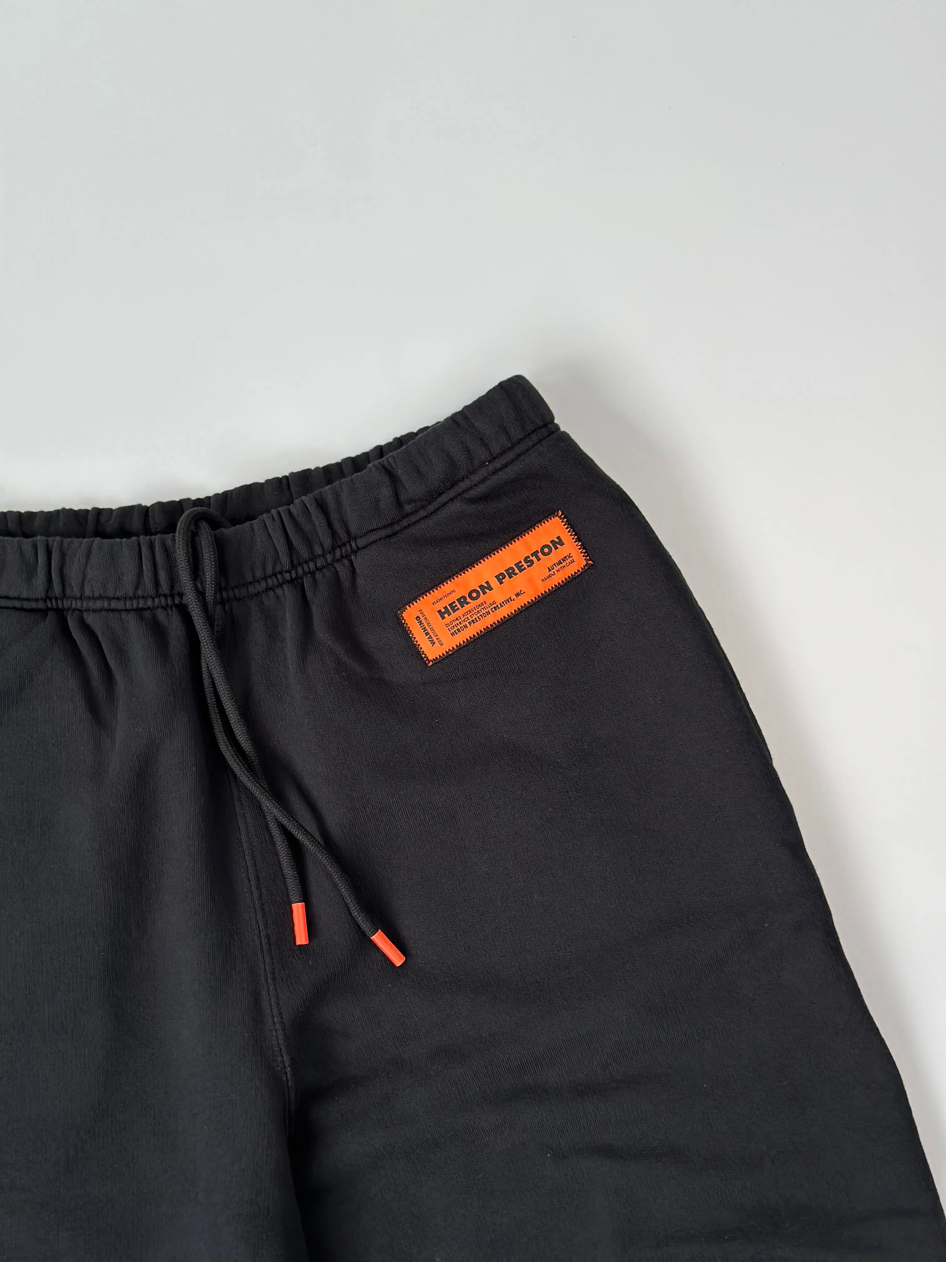 Pantaloncini Logo Patch In Cotone Nero
