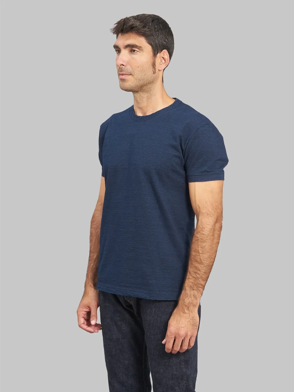 Pure Blue Japan SS5011 Indigo Dyed Crewneck T-Shirt