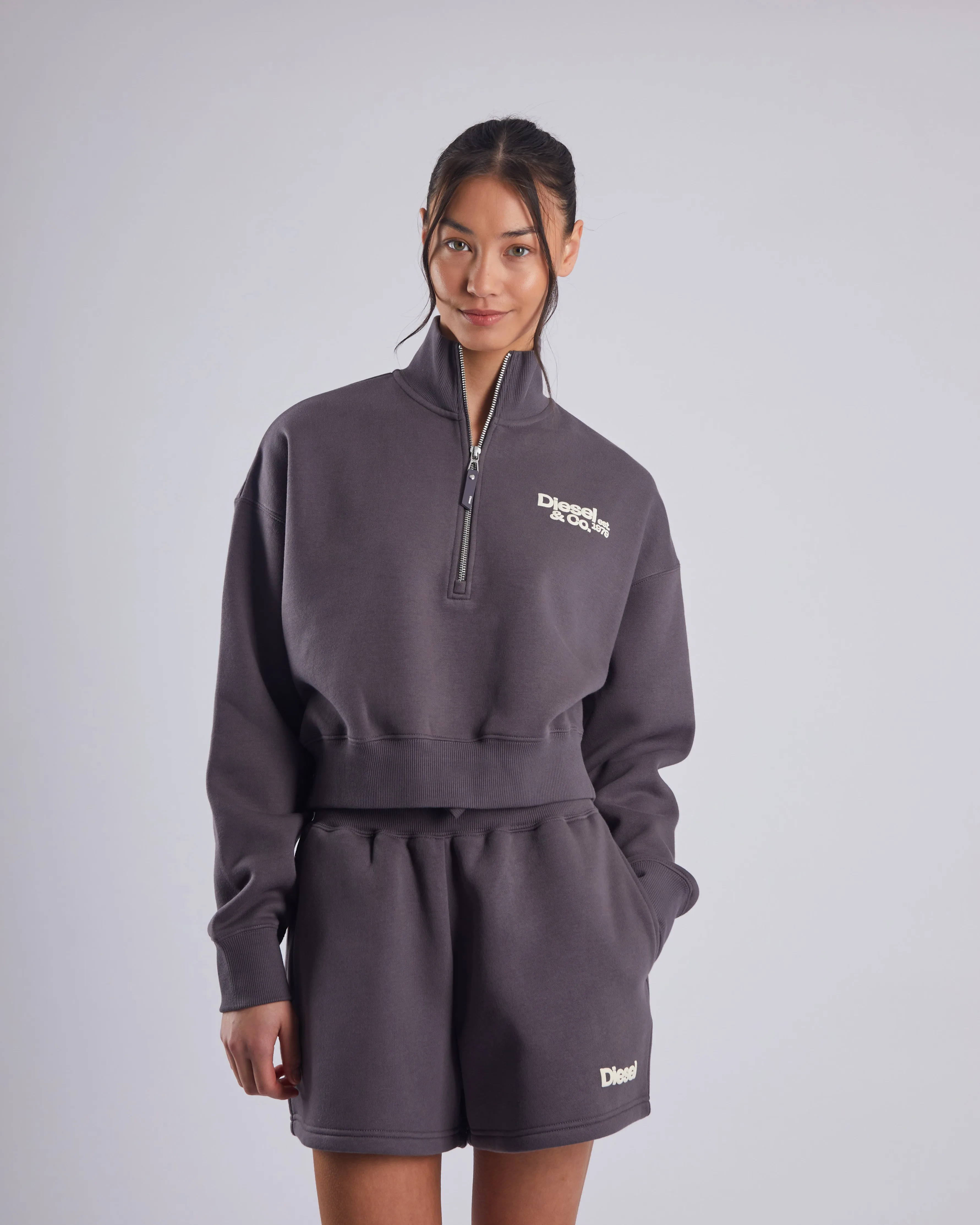 Raffaella Half Zip Dark Clay