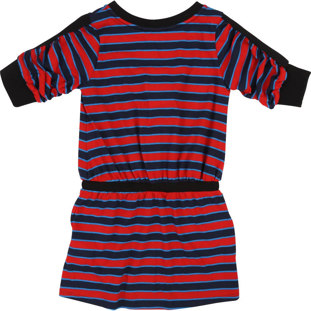 Red Navy Stripe Dress