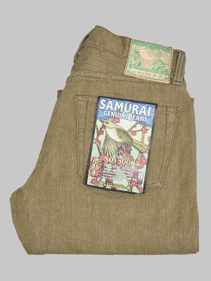 Samurai Jeans S150GNX Uguisu 17oz Regular Straight Jeans