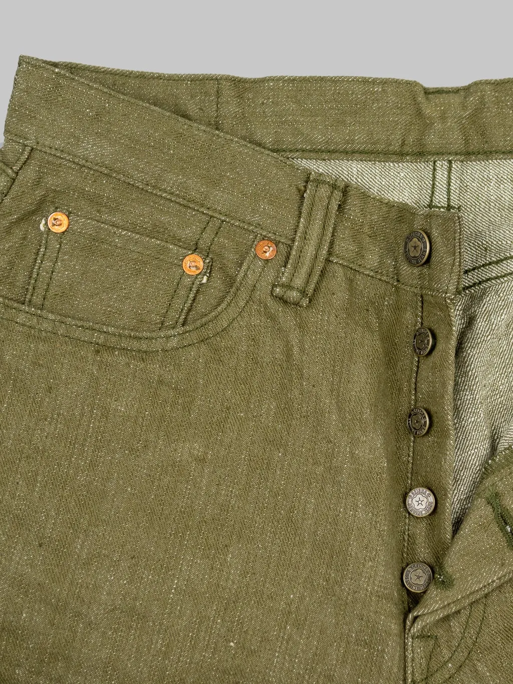 Samurai Jeans S150GNX Uguisu 17oz Regular Straight Jeans