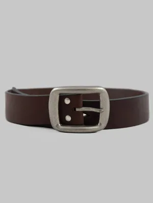 Samurai Jeans W001 Heavy Weight Curved Belt Brown