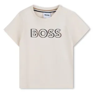 Sand Short Sleeve Logo T-Shirt