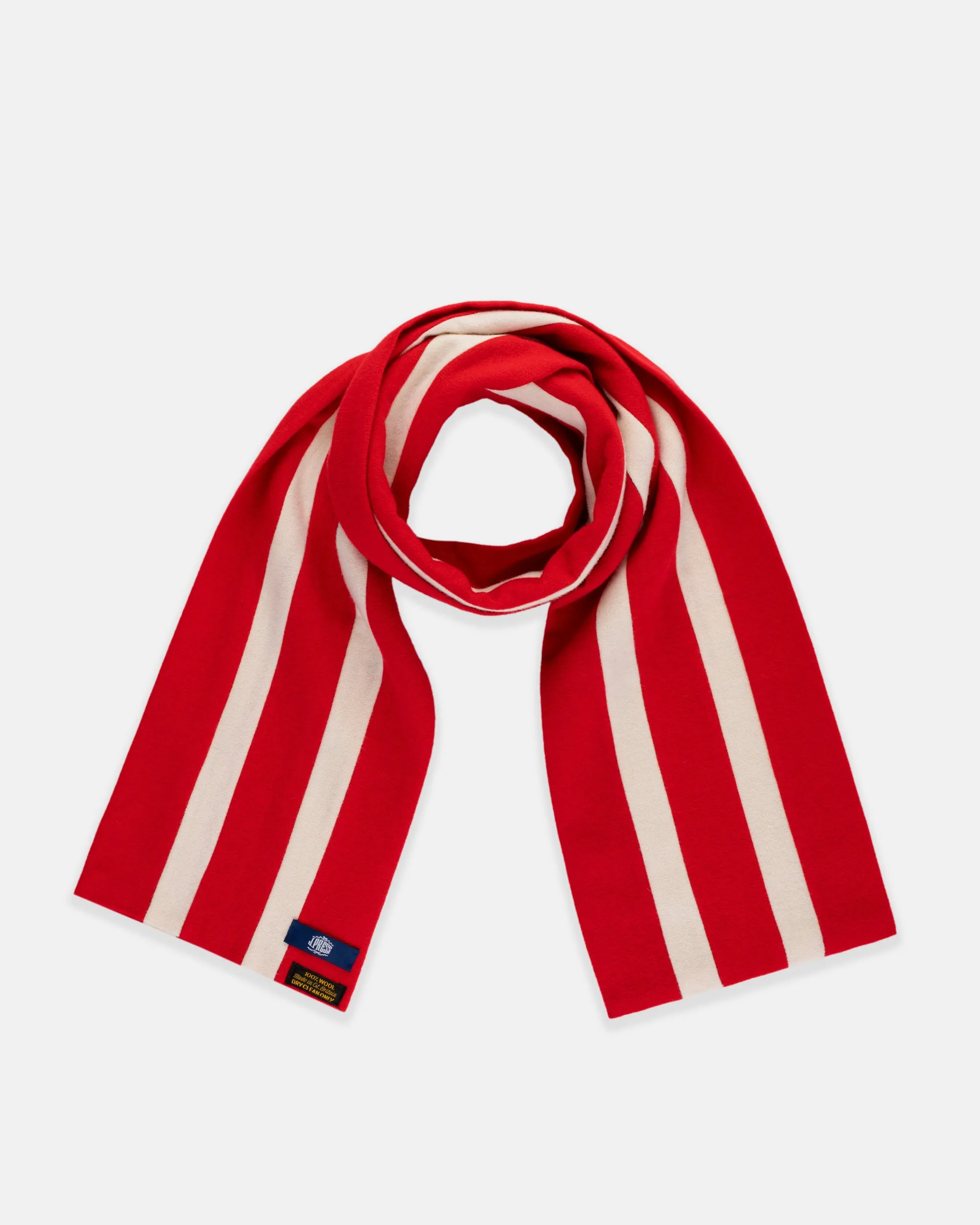 SCHOOLBOY MUFFLER - RED/WHITE
