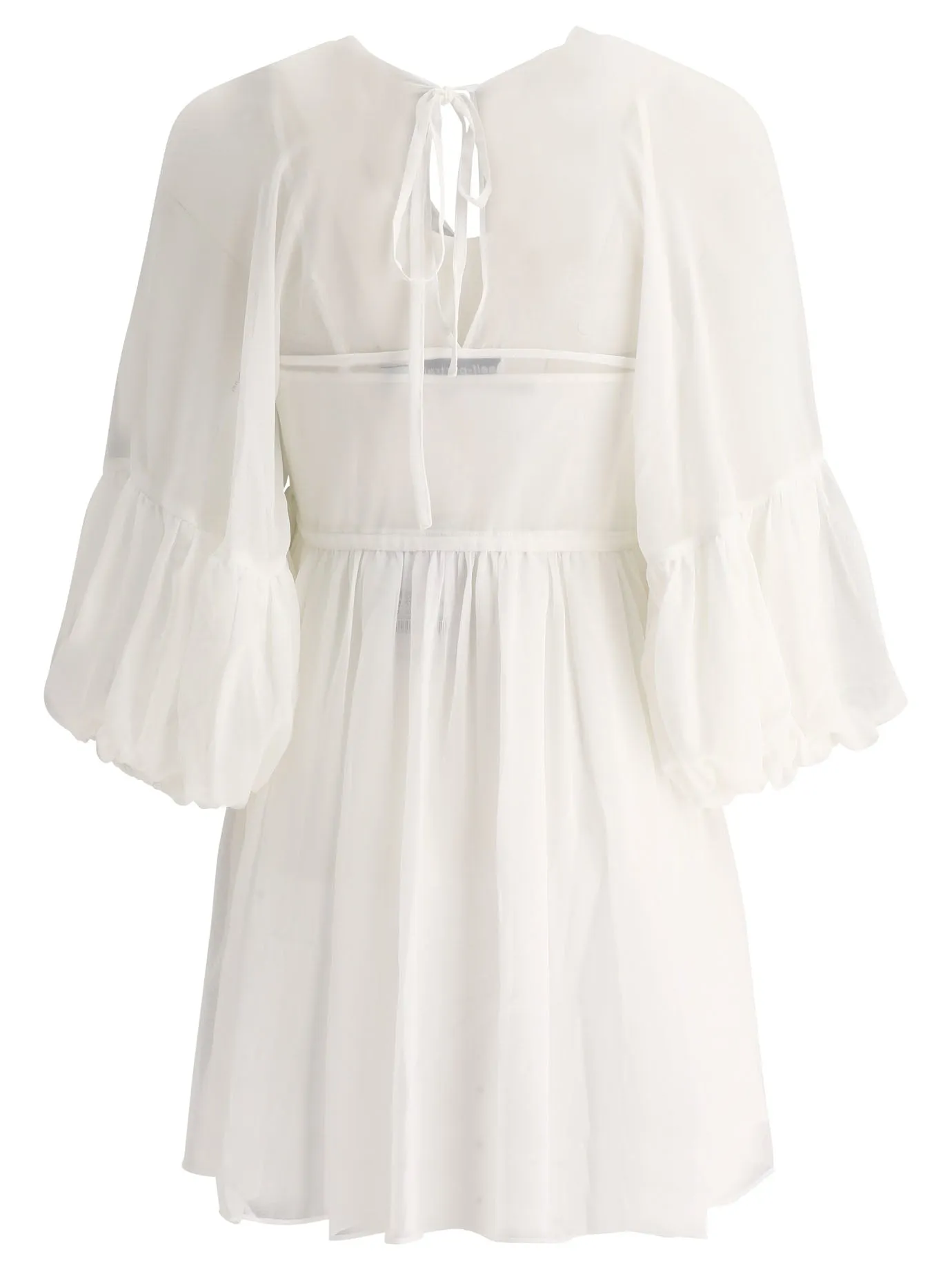 Self-Portrait Lace Detailed Mini Dress