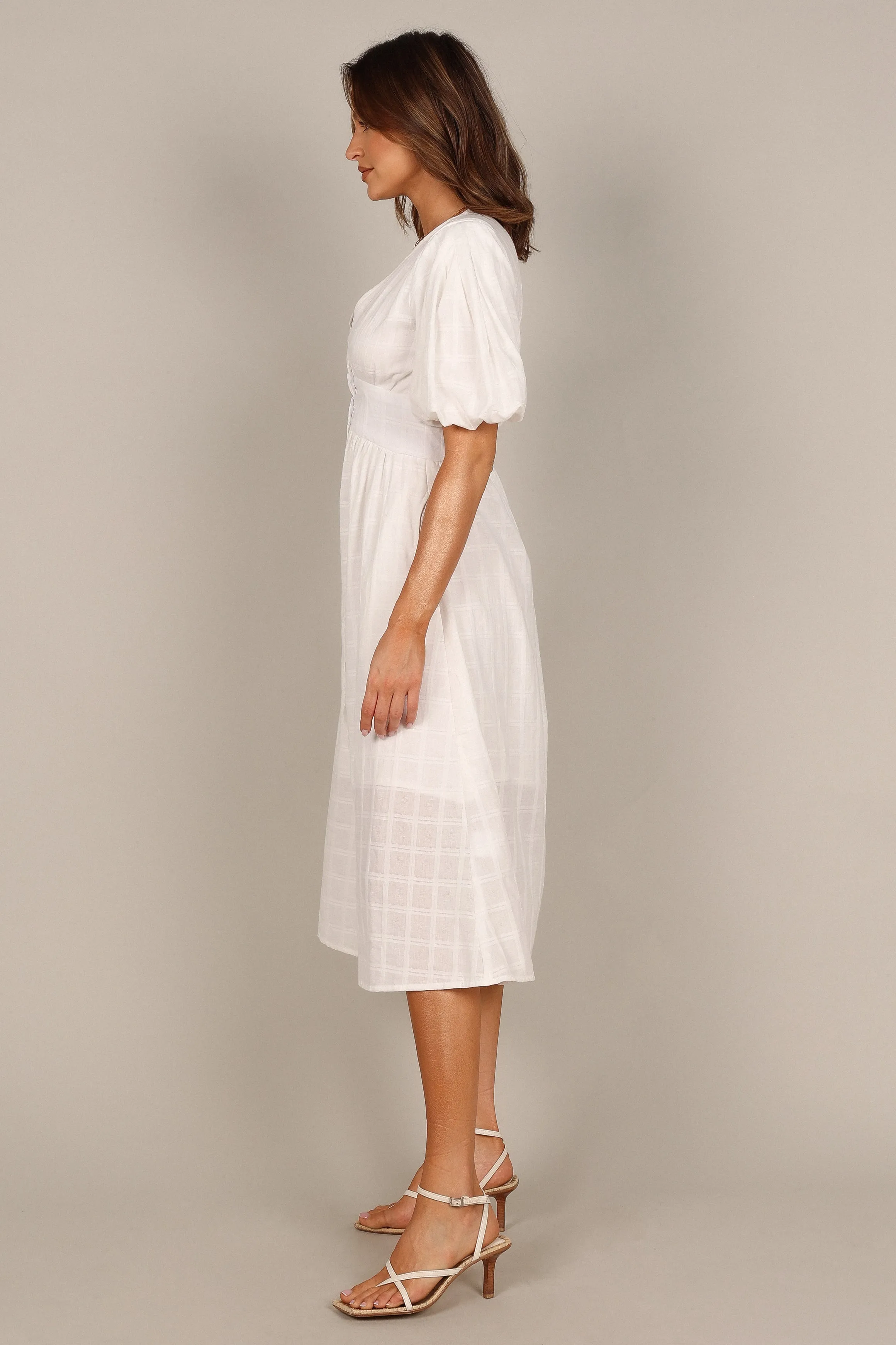 Shelley Midi Dress - White