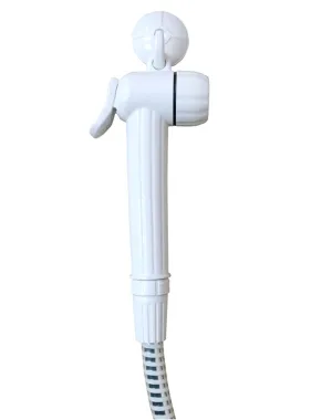Showy Heavy Duty Shower Rinser (White) #2504OF-WH (Toilet Biget Spray) comes with hook | Model : SHOWY-2504-201