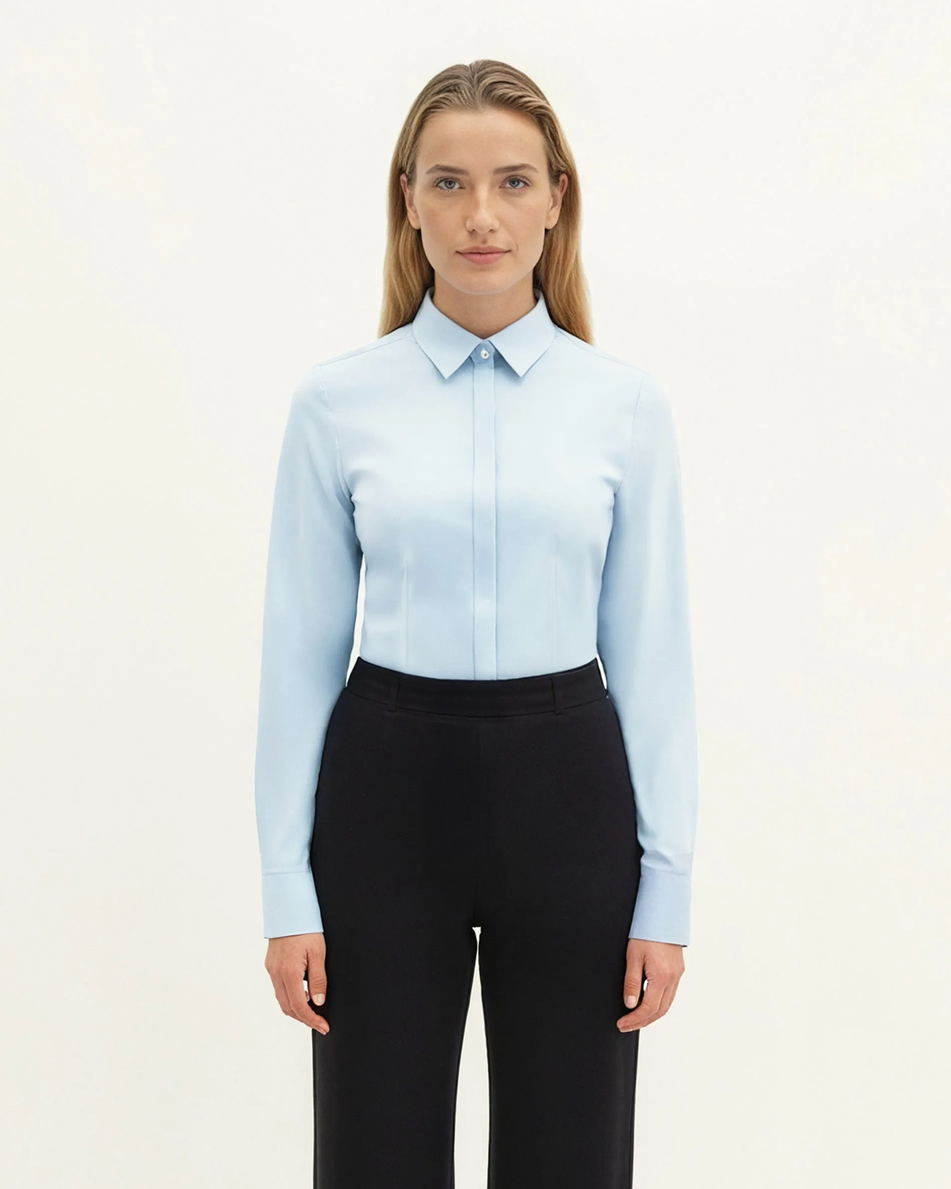 Slim fit Blouse Light Blue