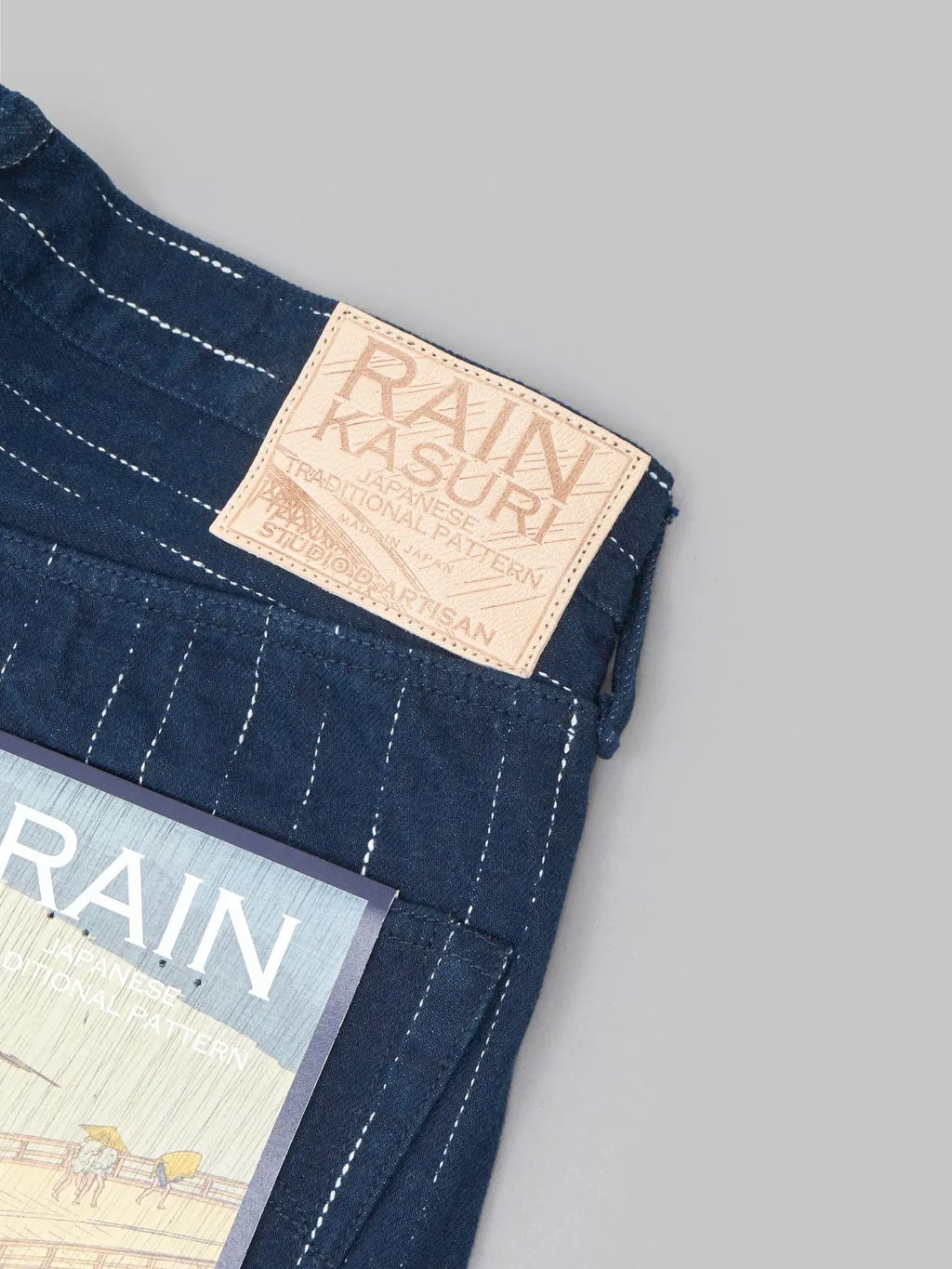 Studio D'artisan D1885 14oz Rain Kasuri Tapered Jeans