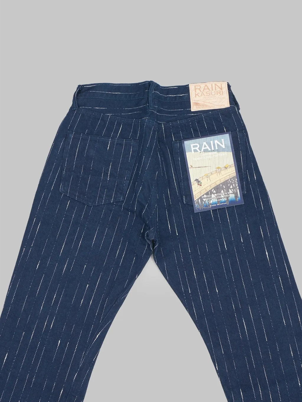 Studio D'artisan D1885 14oz Rain Kasuri Tapered Jeans
