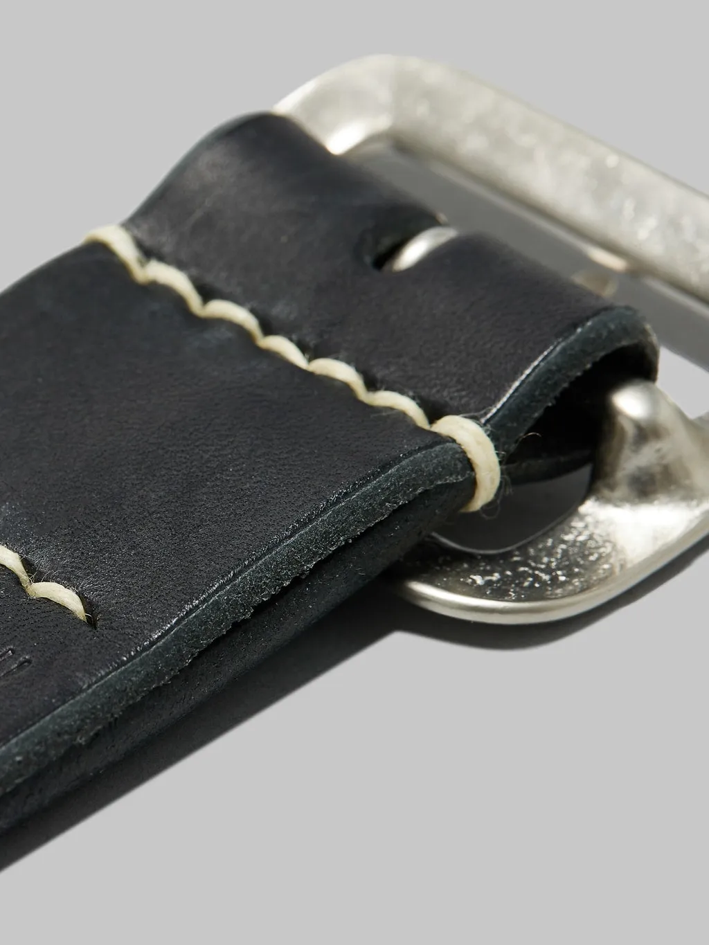 Sugar Cane Cowhide Leather Garrison Belt Black
