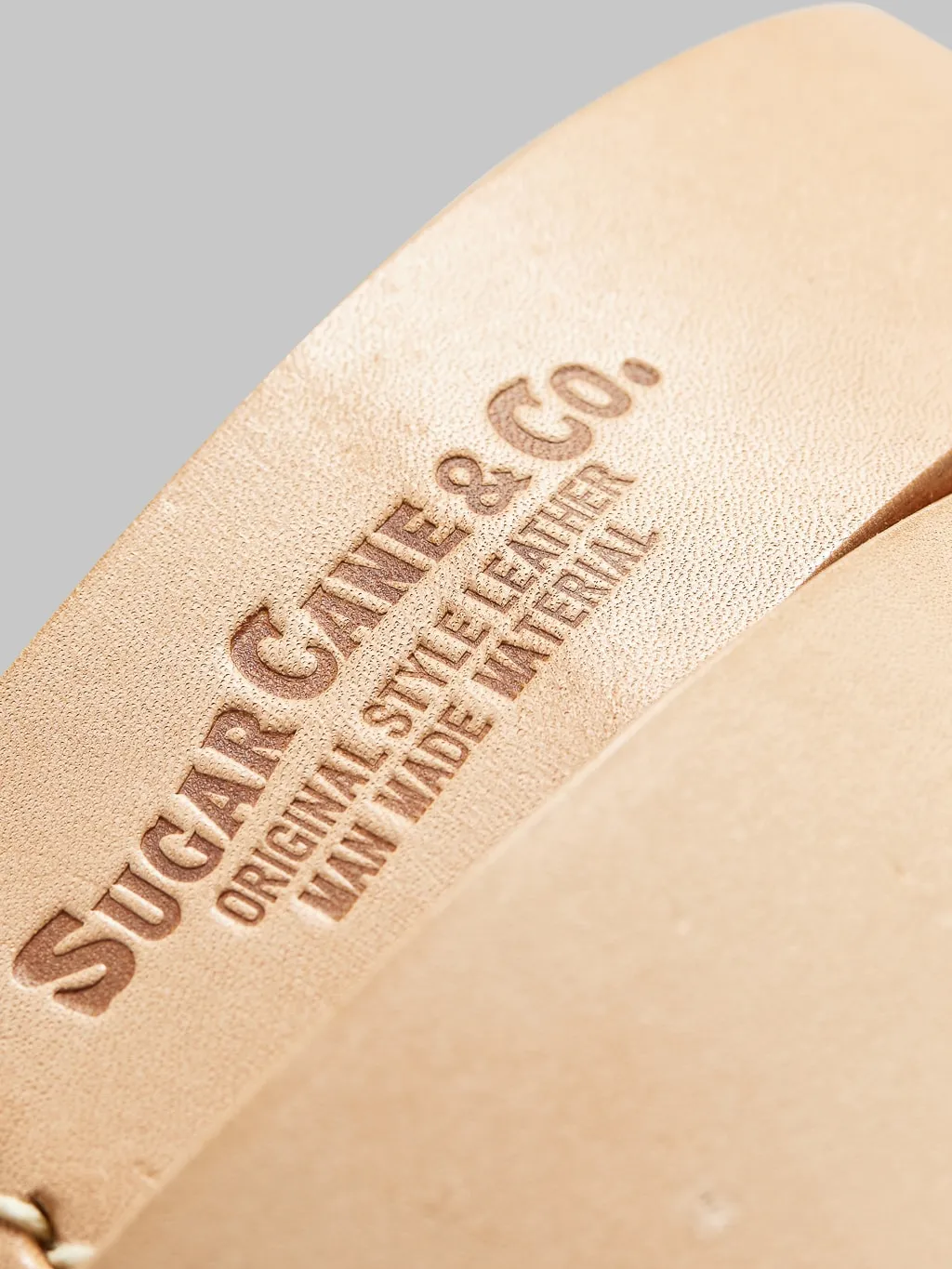 Sugar Cane Cowhide Leather Garrison Belt Tan