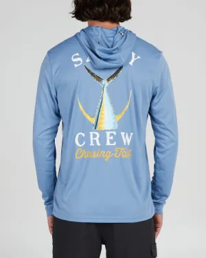 Tailed Hood Sunshirt - Marine Blue