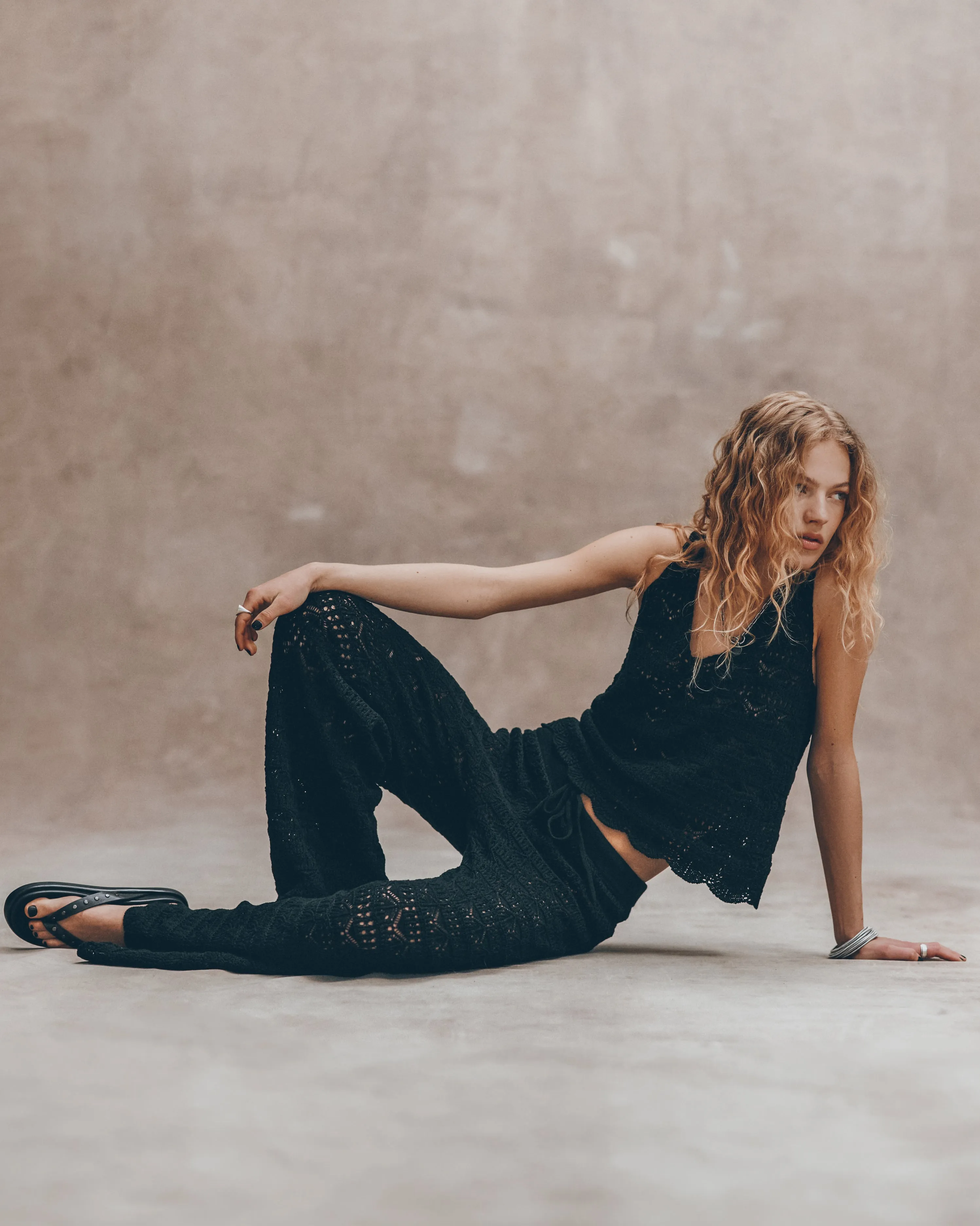 The Black Crochet Pants