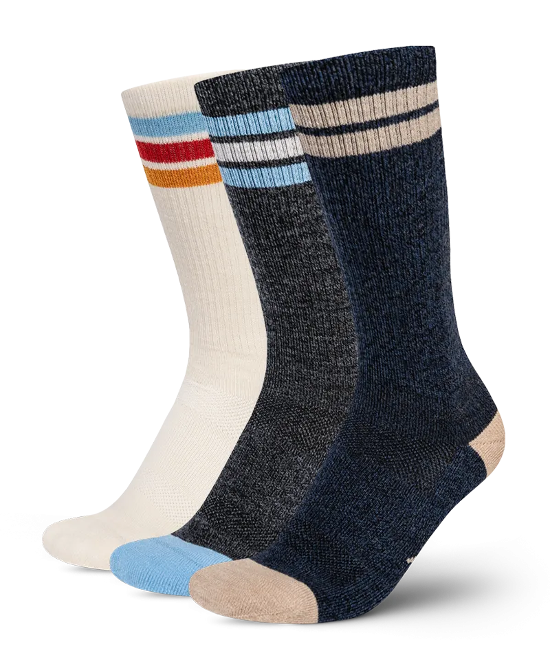 Trek Merino Crew Socks 3-Pack
