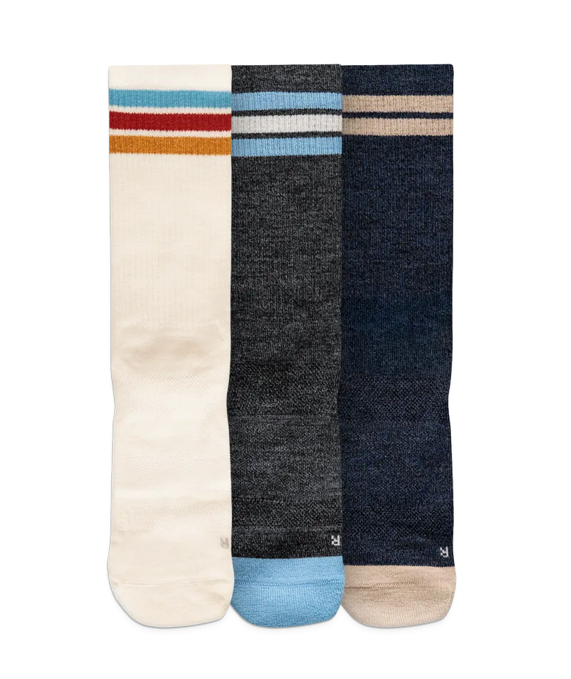 Trek Merino Crew Socks 3-Pack