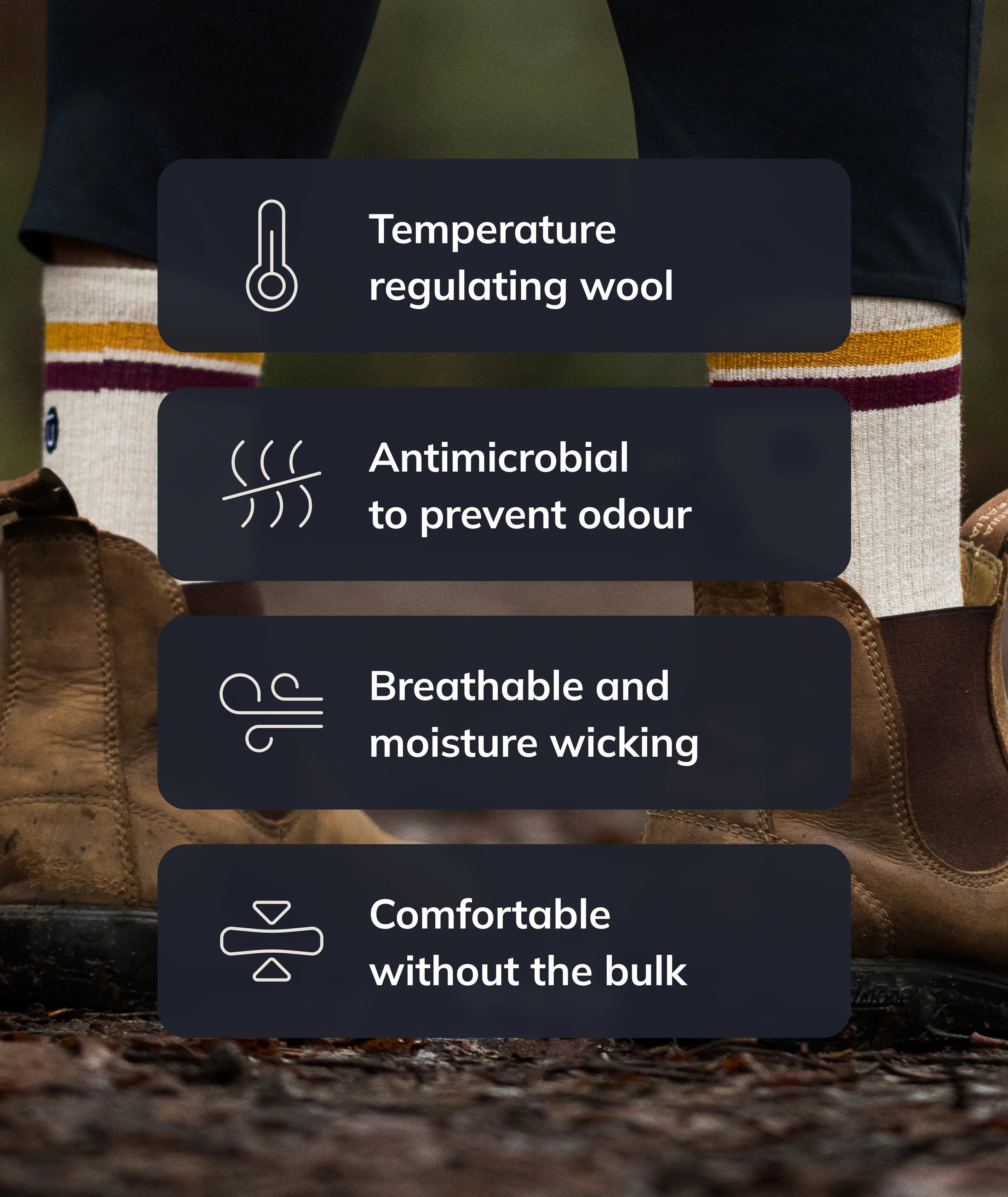 Trek Merino Crew Socks 3-Pack