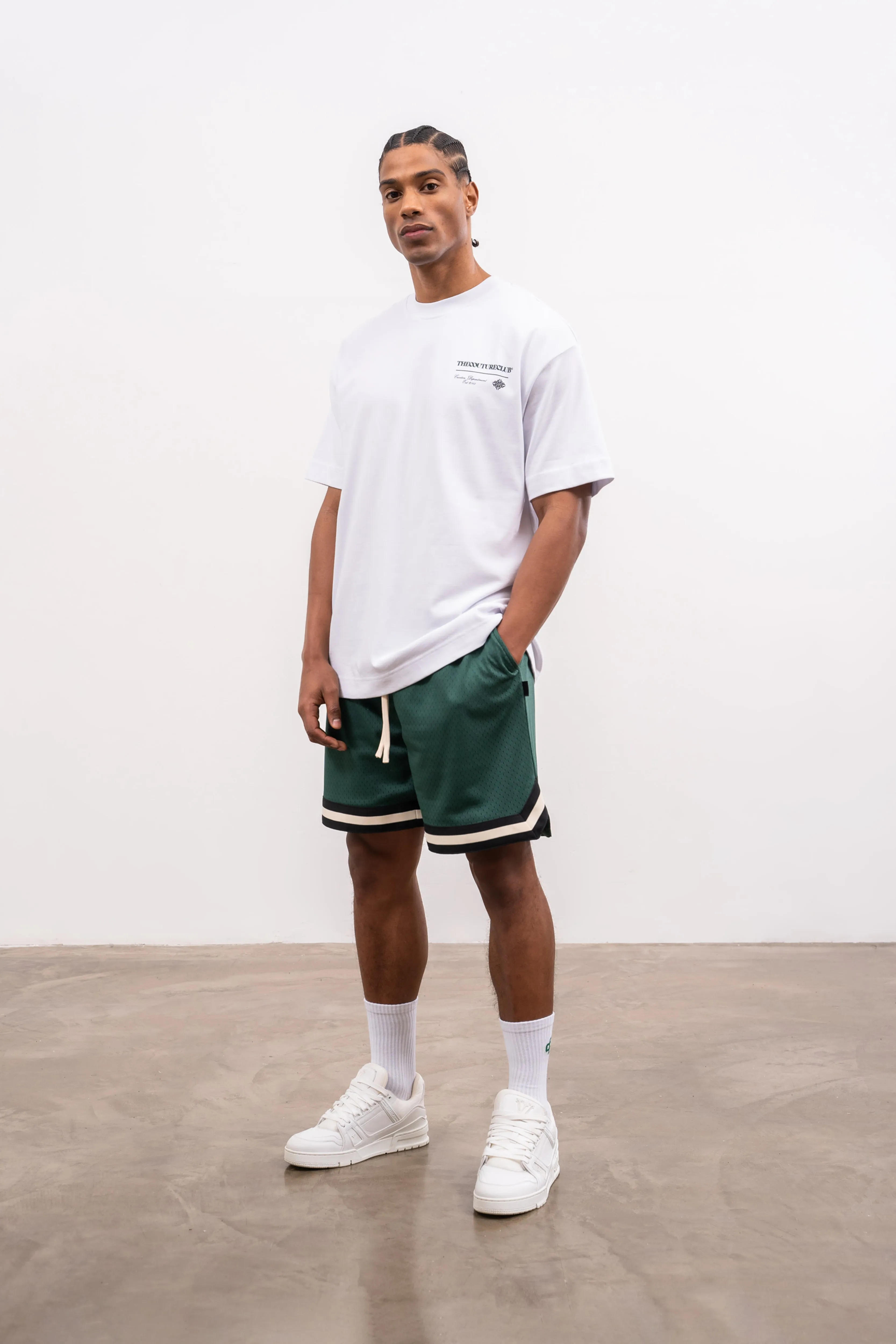 VARSITY MESH SHORT - GREEN