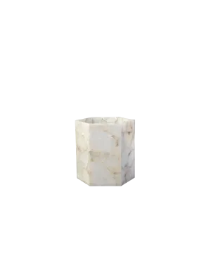 WHITE ALABASTER VASE