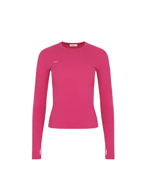 Womens 365 Cotton-Stretch Long-Sleeved Top—Howlite Pink