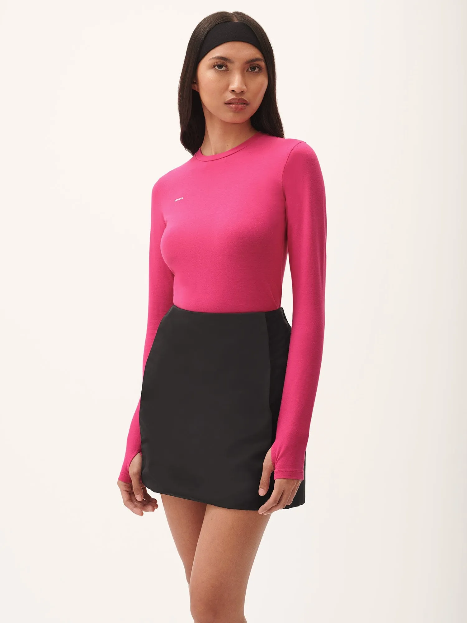 Womens 365 Cotton-Stretch Long-Sleeved Top—Howlite Pink